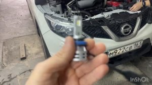 Лазерные led лампы в Nissan Qashqai замена на lazer led лампы narva г.шахты 7(928)1112002