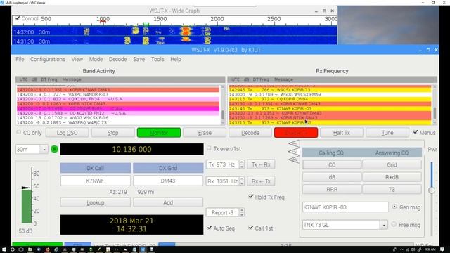 Icom 7610 Raspberry Pi 3 WSJT X FT8 Demo смотреть онлайн