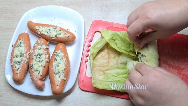 Капуста вкуснее мяса !!! Как ВКУСНО И ПОЛЕЗНО приготовить сосиски МОЖНО СЪЕСТЬ 100 штук смотреть онлайн