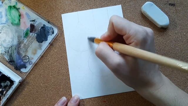Рисуем новогодние открытки/Акварель смотреть онлайн