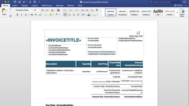 Edit Your DOCX File In Xero