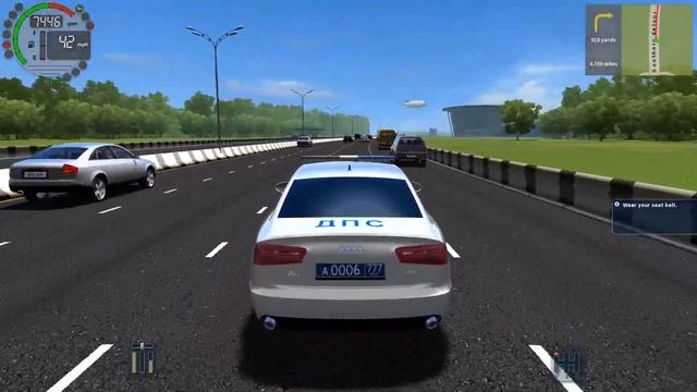 City Car Driving - Audi A6 (C7) Police | Fast Driving