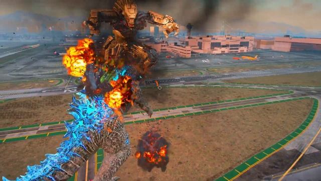 Godzilla and Kong vs Mechagodzilla and Mecha Kong - GTA 5 Mods смотреть онлайн