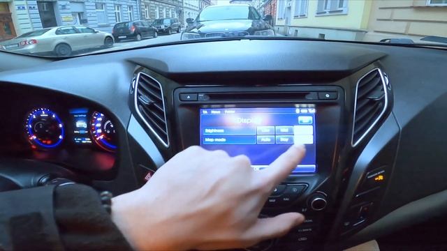 How to Enable or Disable Navigation Night Mode in Hyundai i40 ( 2011 – 2019 ) - Light or Dark Mode