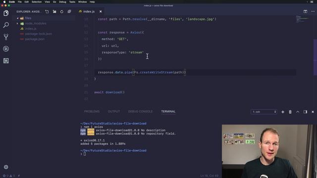 Axios — Download Files & Images in Node.js смотреть онлайн