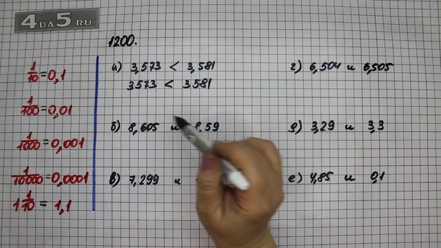 Упражнение 350 Часть 2 (Задание 1200) – Математика 5 класс – Виленкин Н.Я. смотреть онлайн