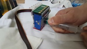 Быстрая прочистка печатающей головки цветного принтера. Epson photo styles p50 и др.