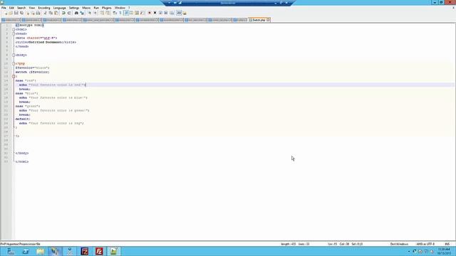 Constants, Operators, Conditional Statements, Loops Part 09 - PHP/MySQL Tutorial Video 28 Of 46