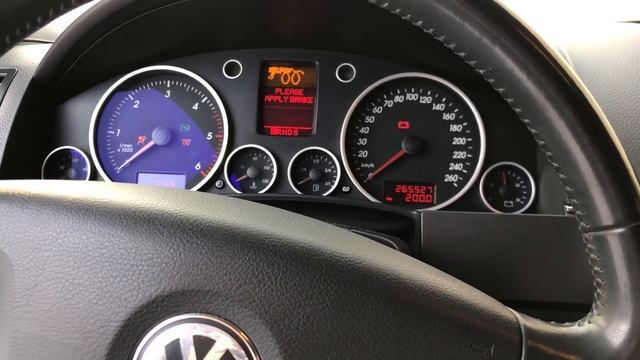 Touareg 2.5 BAC. Запуск с дополнительным проводом массы.