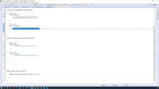 abstract class and interface in java смотреть онлайн