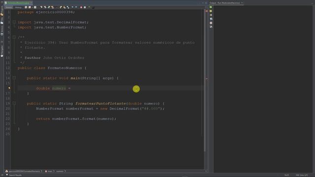 Java Ejercicio: 394 Usar NumberFormat para Formatear un Valor Numérico de Punto Flotante смотреть онлайн
