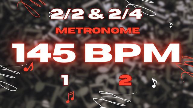 145 BPM - 2/2 & 2/4 Metronome смотреть онлайн