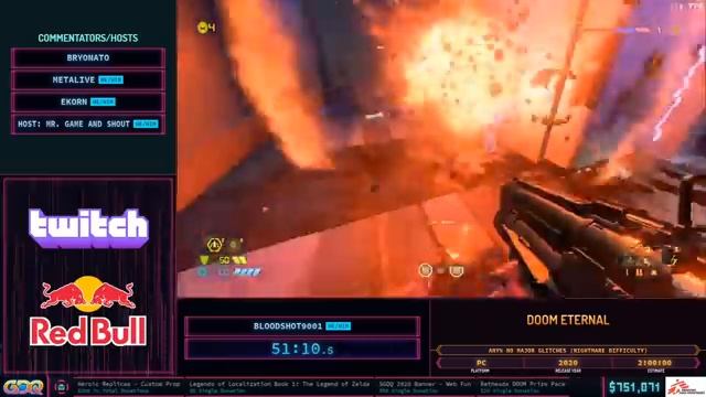DOOM Eternal by BloodShot9001 in 1:30:55 - Summer Games Done Quick 2020 Online смотреть онлайн