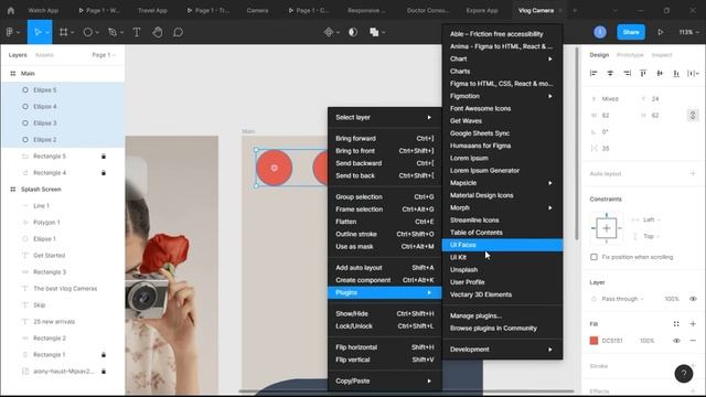 Figma camera app design with 3D Image Slider | Card Scroll Figma App (2021) смотреть онлайн