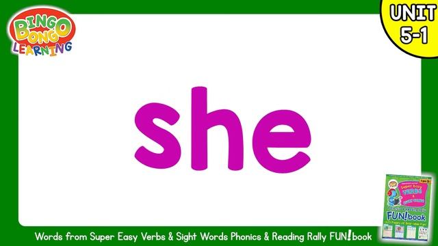 Sight Word Chants (Unit 5-1) | Verbs/Sight Words Phonics & Reading Rally FUN!book | BINGOBONGO смотреть онлайн