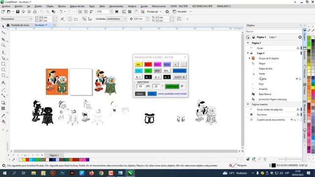 SEPARACION DE COLORES EN COREL DRAW 2022 | METODO 2023 | SEMITONOS EN COREL DRAW | SIMULADO DE COLO смотреть онлайн