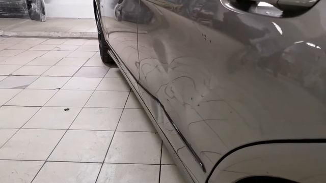 Ремонт вмятин без покраски в Москве на автомобиле Mercedes-Benz CLS смотреть онлайн