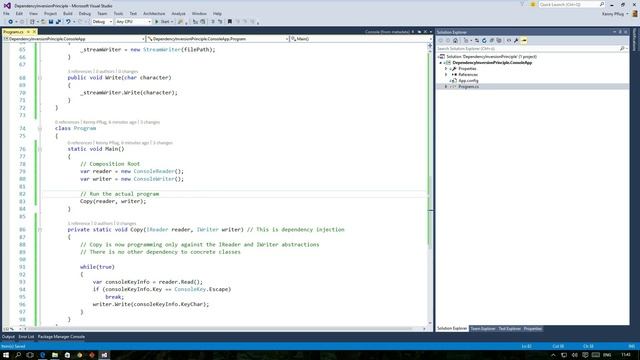 Dependency Inversion Principle - Programming against abstractions and Dependency Injection смотреть онлайн