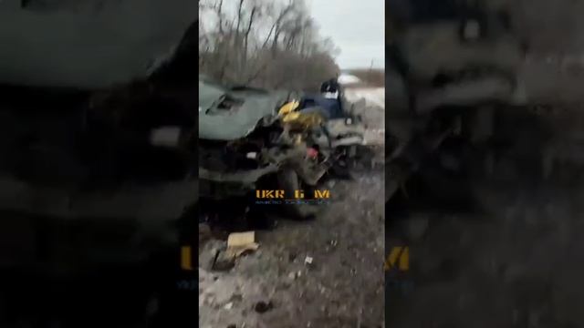 Результат прямого попадания мины в укропикап на Лиманском участке. смотреть онлайн