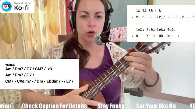 LOVEFOOL - The Cardigans - Ukulele Lesson Live Playback смотреть онлайн