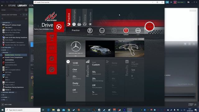Assetto Corsa - first time wheel setup & getting out on track смотреть онлайн