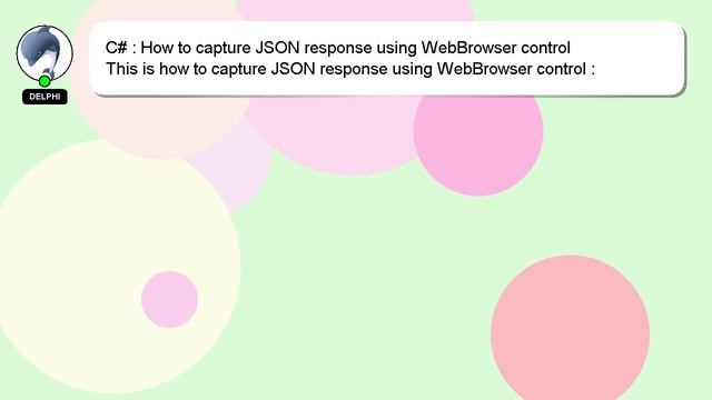 C# : How to capture JSON response using WebBrowser control смотреть онлайн
