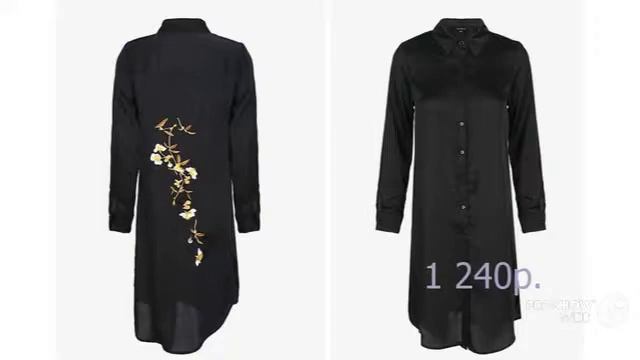 Одежда с AliExpress - Гламурная черная туника смотреть онлайн