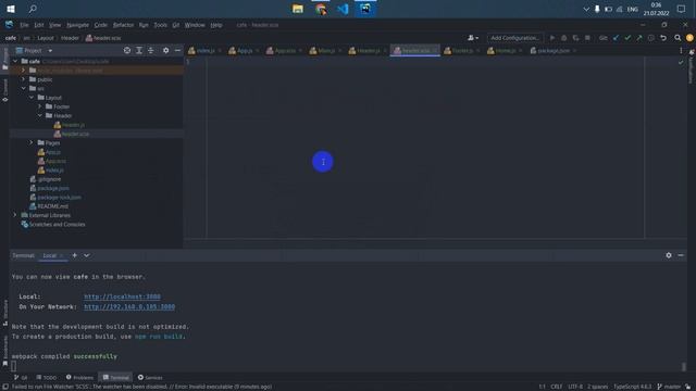 Верстка проекта на React Js смотреть онлайн