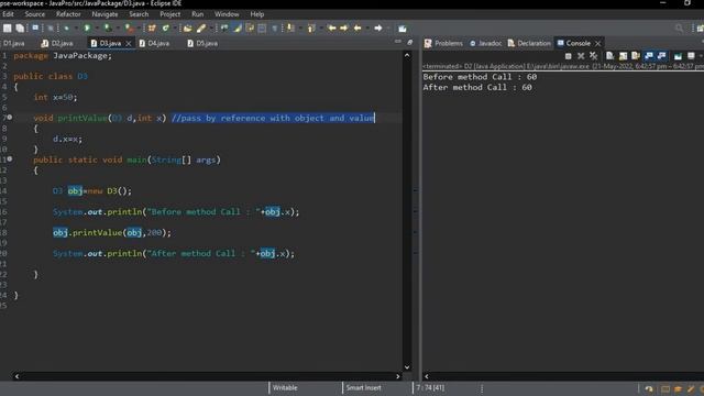 Difference between Pass by Value and Pass by Reference in Java with easy example смотреть онлайн