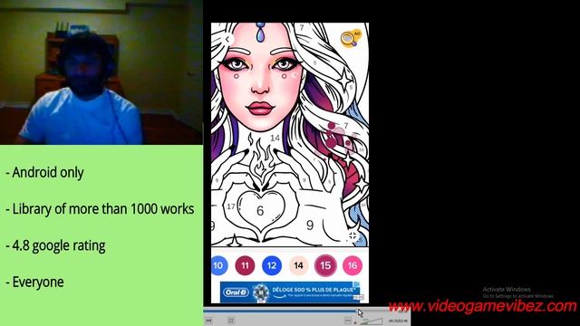 Coloren Color by Number First look Mobile Android coloring game смотреть онлайн