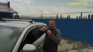 Обзор и установка поперечного багажника Atlant тип F.