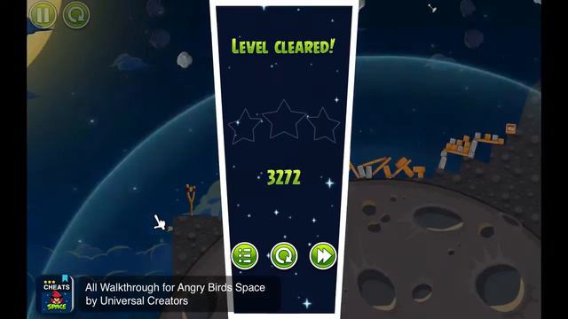 Angry Birds Space: Pig Bang Level 1-19: 3 Star Walkthrough смотреть онлайн