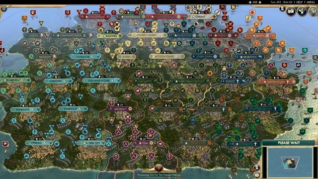 Civ 5 AI Only Timelapse: Game of Totems, 35 Native American Civs Battle смотреть онлайн