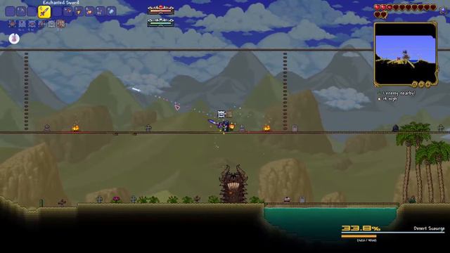 Terraria Calamity Mod 2.0.1 | Desert Scourge | Melee (Death Mode) +Giant Clam смотреть онлайн
