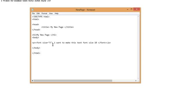 Basics Of HTML how to change font size and colour смотреть онлайн