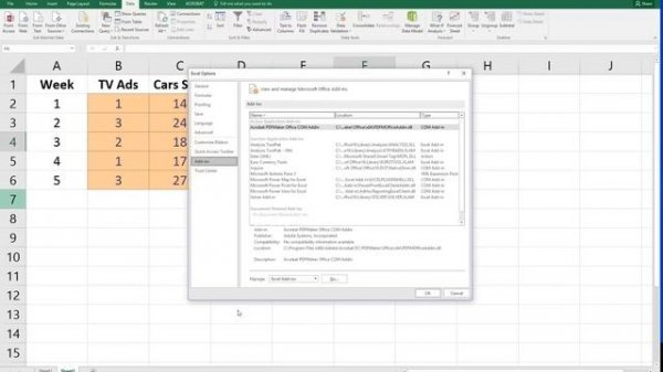 How to Add the Data Analysis ToolPak in Excel 2016 for Windows