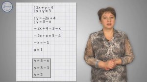 решение системы уравнений методом подстановки 7 класс