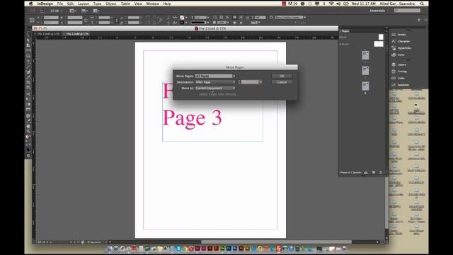 INDESIGN: Combining Pages From 2 Different InDesign Files Into 1 Document