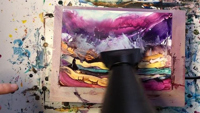 EASY/ How To Paint Abstract Landscape In Minutes / Step By Step смотреть онлайн