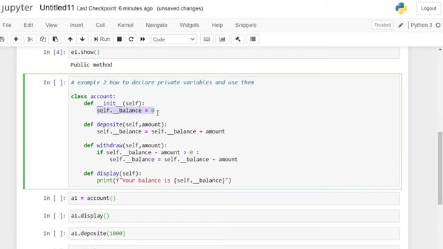 Python Encapsulation смотреть онлайн