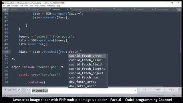 #16 - Javascript image slider with PHP file uploader + source code | Quick programming tutorials смотреть онлайн
