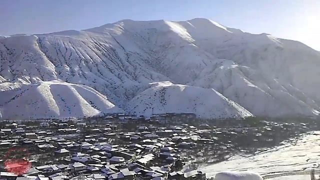 Заснеженные горы Дагестана, село Ахты, Mountains of Dagestan, Russia смотреть онлайн
