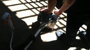 Кустарез бензиновый Интерскол КБ-25 / 43В первый запуск