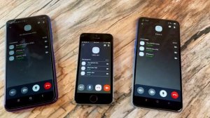 iPhone 5s vs Blackview A90 vs OPPO A54 Viber incoming calls at the same time