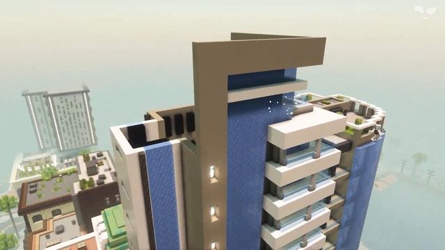 Building a Modern City in Minecraft with Skyscrapers! - Realistic City смотреть онлайн