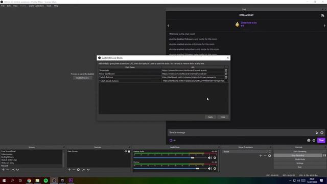 HOW TO: ADD TWITCH DASHBOARD QUICK ACTIONS TO OBS