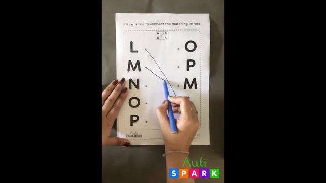 Autism Worksheets - 9 | Uppercase Letter Matching | AutiSpark - Autism Games for Kids смотреть онлайн