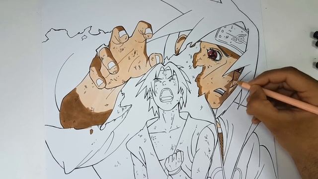 Drawing Uchiha Sasuke & Itachi From NARUTO смотреть онлайн