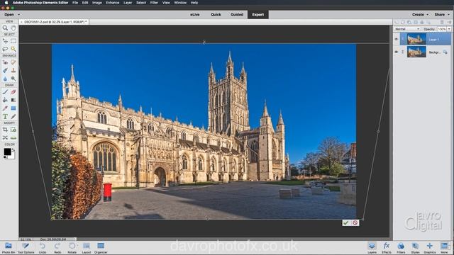 Correcting Verticals and Barrel Distortion - Photoshop Elements смотреть онлайн