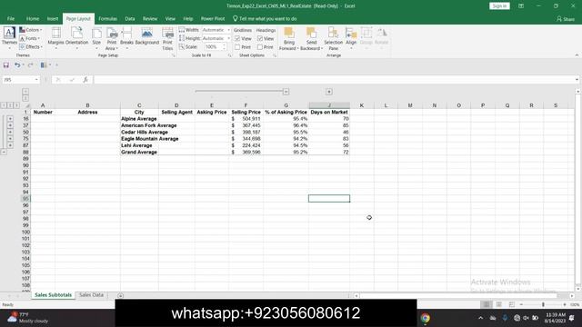 Exp22_Excel_Ch05_ML1_RealEstate/ Complete Solution 100%/Excel Chapter 5 Mid-Level 1 - Real Estate 0 смотреть онлайн